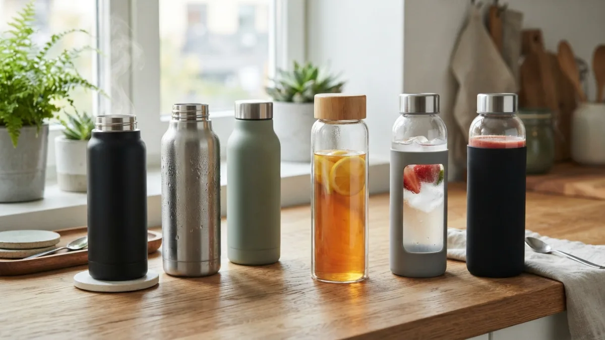 Best Reusable Water Bottles for Hot and Cold Drinks Stainless Steel vs. Glass