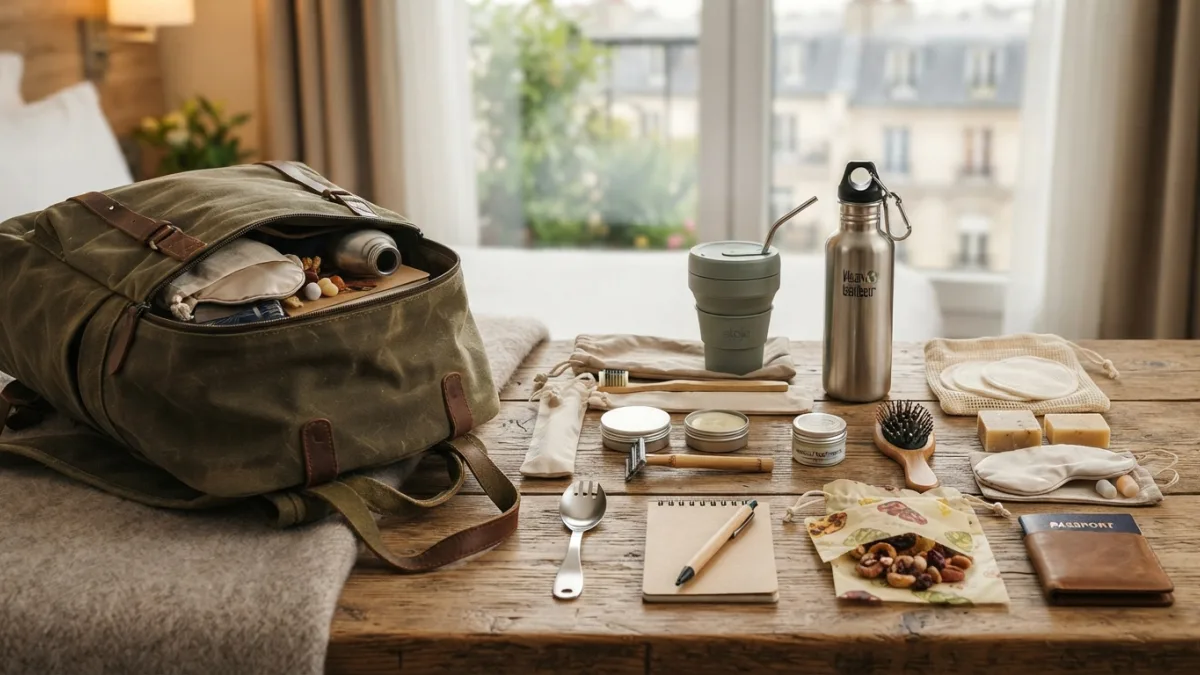 Low-Waste Travel Packing List Hand Luggage Essentials for Sustainable Trips